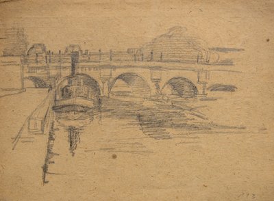 Guido Oppenheim Parisian Drawing by Guido Oppenheim